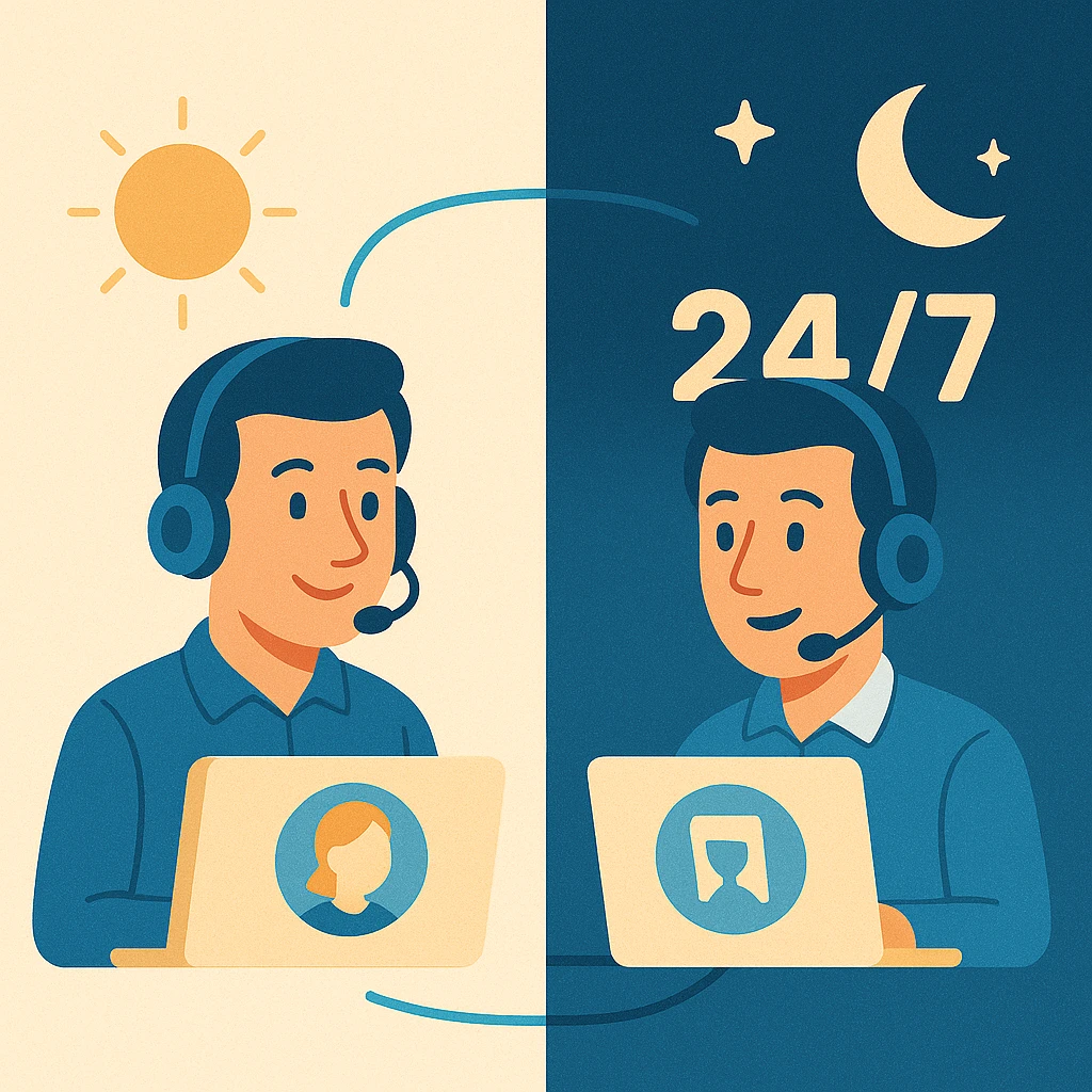 Illustration of 24/7 personalized IT support