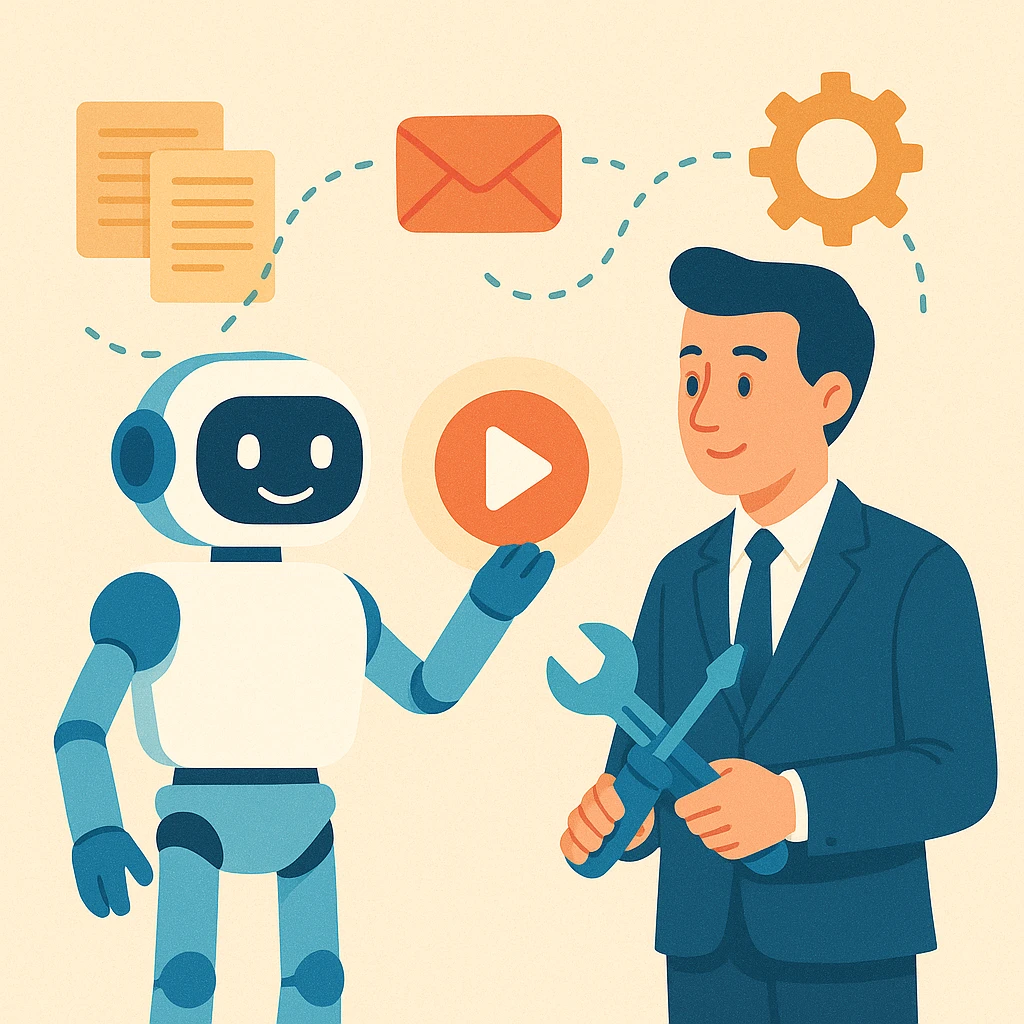 Illustration of starting business task automation